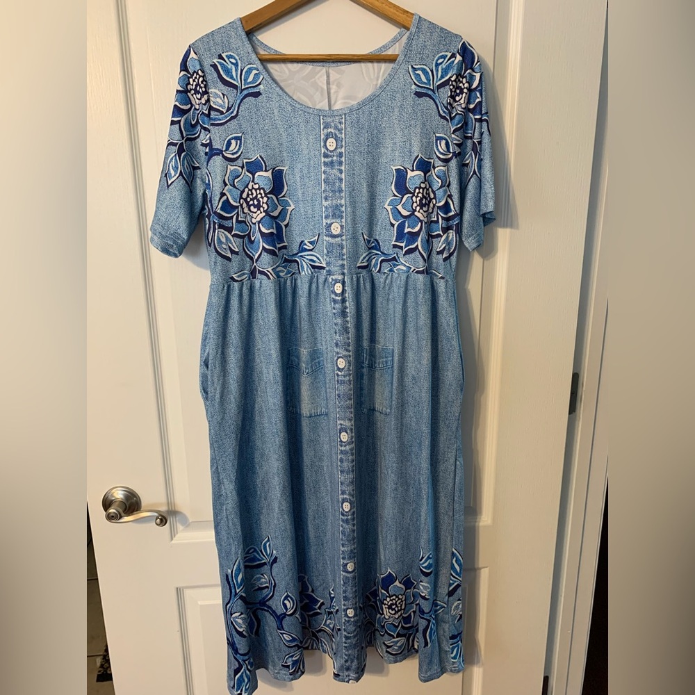 Floral Button-Down Dress